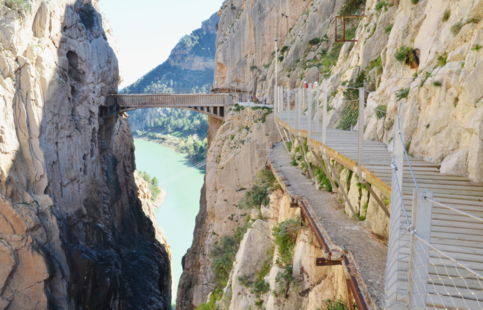 Kuva Caminito del Rey -polusta.
